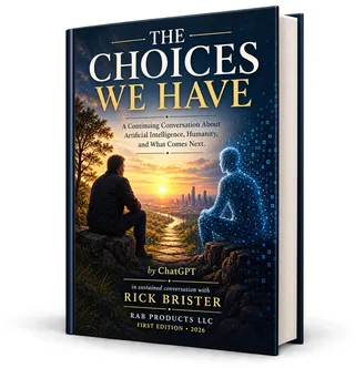 3D book mockup of The Choices We Have