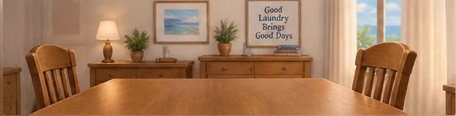 Dining room and folding table